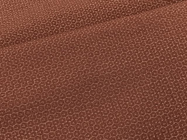 平和屋着物■上質な紬　80亀甲　総詰め　正絹　逸品　CABH3430ua