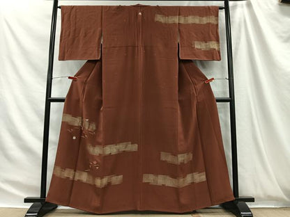 平和屋着物■訪問着　刺繍　溢れ松葉　金糸　鈴乃屋扱い　正絹　逸品　CABH3432ua