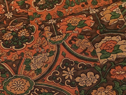 平和屋着物■上質な小紋　吉祥花文　正絹　逸品　CABH3435ua