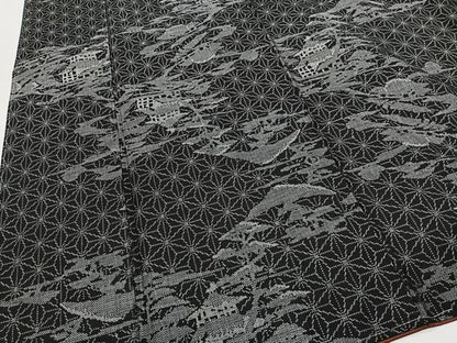平和屋着物■本場大島紬　9マルキ　風景松文　正絹　逸品　未使用　CABH3438ua