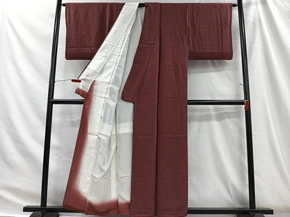 平和屋着物■上質な小紋　花尽くし　正絹　逸品　CABH3440ua