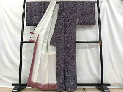 平和屋着物■上質な小紋　大小霰　正絹　逸品　CABH3442ua