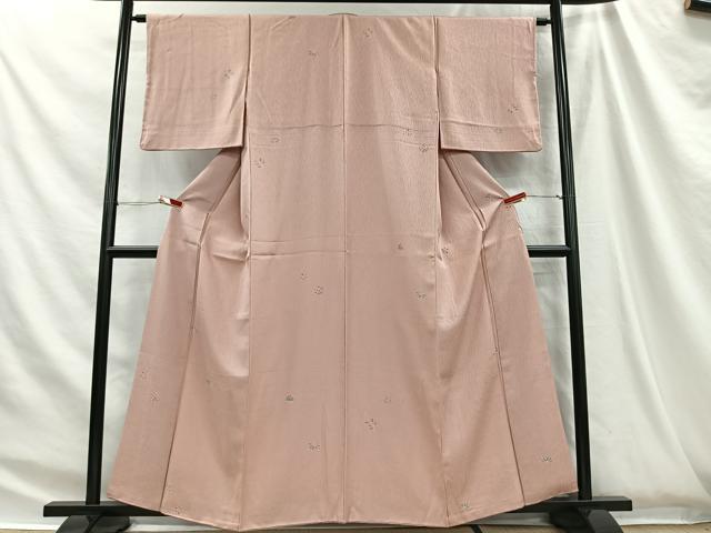 平和屋着物■上質な小紋　草花文　正絹　逸品　CABH3449ua