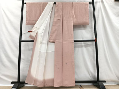 平和屋着物■上質な小紋　草花文　正絹　逸品　CABH3449ua