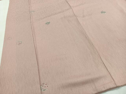 平和屋着物■上質な小紋　草花文　正絹　逸品　CABH3449ua