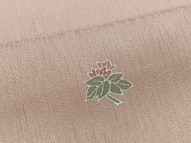 平和屋着物■上質な小紋　草花文　正絹　逸品　CABH3449ua
