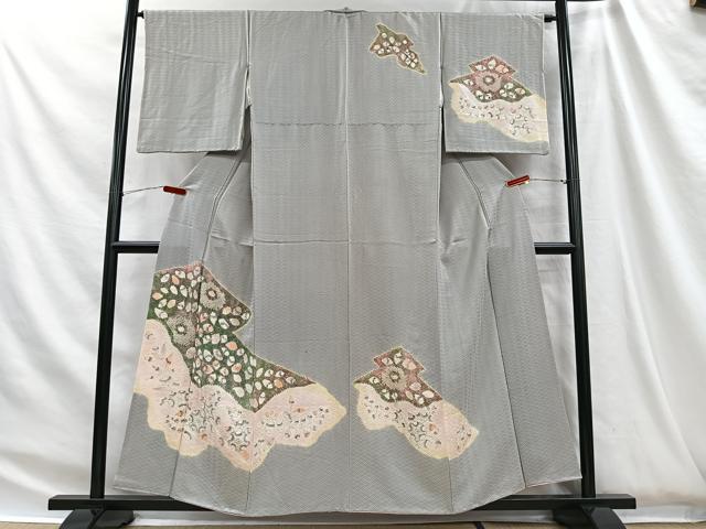 平和屋着物■訪問着　絞り　辻が花　正絹　逸品　CABH3457ua