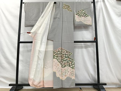 平和屋着物■訪問着　絞り　辻が花　正絹　逸品　CABH3457ua