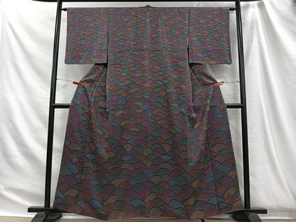 平和屋着物■訪問着　青海波　正絹　逸品　CABH3460ua