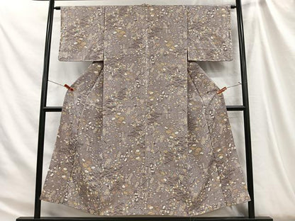 平和屋着物■上質な小紋　宝尽し草花文　正絹　逸品　CABH3461ua