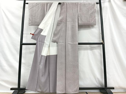 平和屋着物■上質な小紋　南天文　正絹　逸品　CABH3470ua