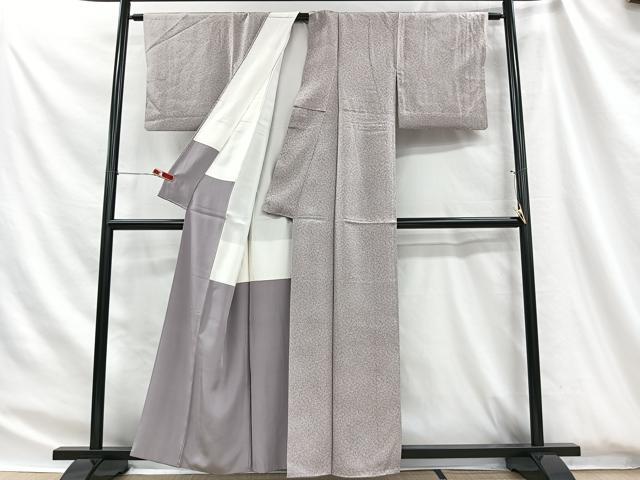 平和屋着物■上質な小紋　南天文　正絹　逸品　CABH3470ua