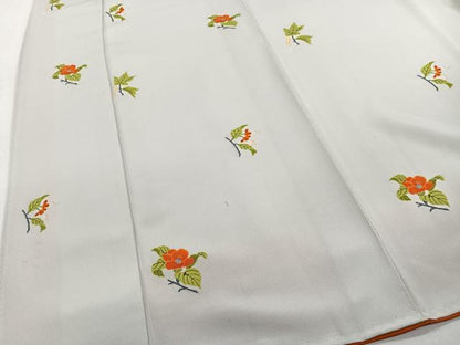 平和屋着物■上質な小紋　枝花文　正絹　逸品　CABH3471ua