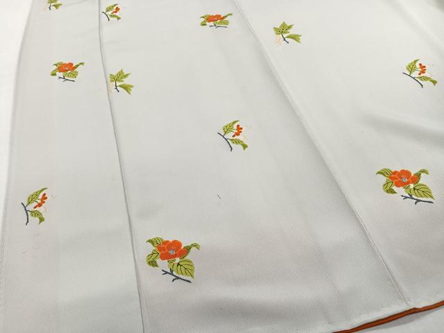 平和屋着物■上質な小紋　枝花文　正絹　逸品　CABH3471ua