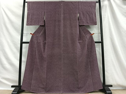 平和屋着物■江戸小紋　舞花文　正絹　逸品　CABH3472ua
