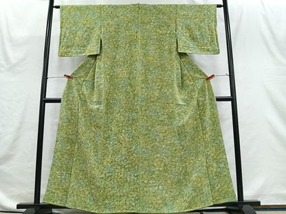 平和屋着物■上質な小紋　花尽くし　正絹　逸品　CABH3547ua