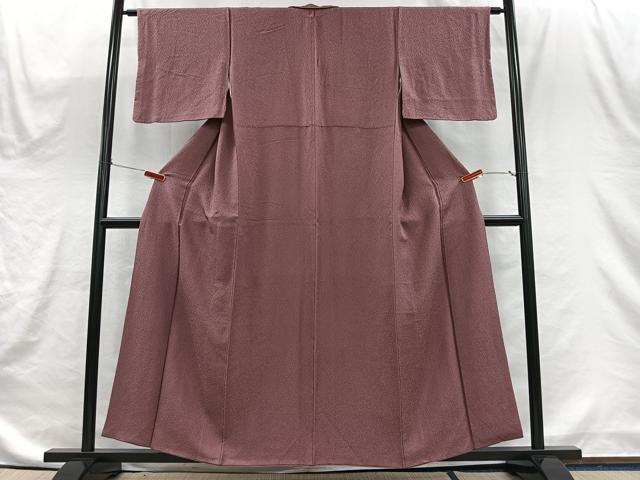 平和屋着物■上質な色無地　浅蘇芳色　正絹　逸品　CABH3549ua