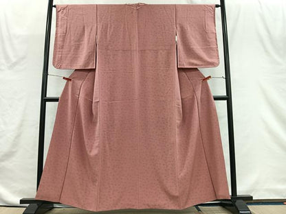 平和屋着物■上質な小紋　花鳥文　正絹　逸品　CABH3552ua