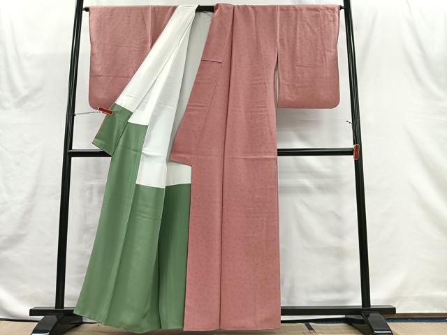 平和屋着物■上質な小紋　花鳥文　正絹　逸品　CABH3552ua