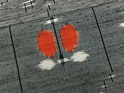 平和屋着物■上質な紬　絣文様　正絹　逸品　未使用　CABH3558ua