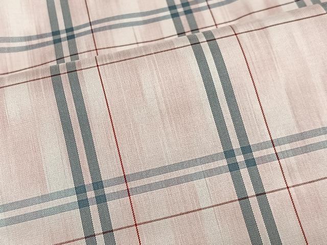 平和屋着物■本場縞大島紬　格子柄　正絹　逸品　CABH3559ua
