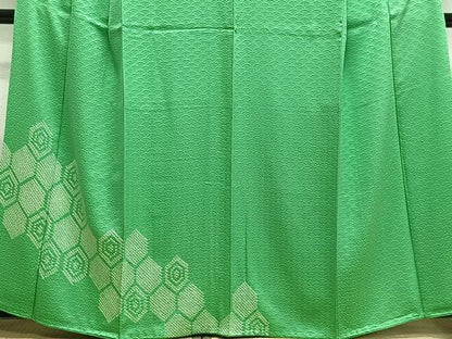 平和屋着物■訪問着　絞り　亀甲文様　正絹　逸品　CABH3561ua