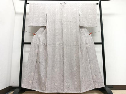 平和屋着物■上質な小紋　総絞り　吉祥文　正絹　逸品　CABH3562ua