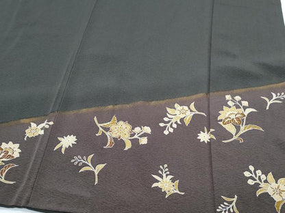 平和屋着物●訪問着　更紗花文　金彩　正絹　逸品　CABH3602th
