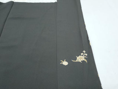 平和屋着物●訪問着　更紗花文　金彩　正絹　逸品　CABH3602th