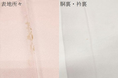 平和屋着物●谷崎潤一郎の世界　訪問着　駒刺繍　花籠文　暈し染め　金彩　反端付き　正絹　逸品　CABH3612th