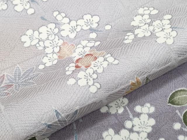 平和屋着物●訪問着　草花文　暈し染め　正絹　逸品　CABH3613th