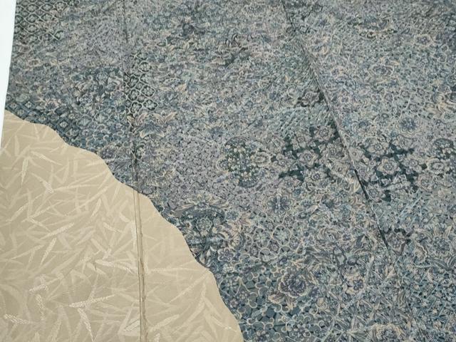 平和屋着物●訪問着　道長更紗花文　まるやま扱い　正絹　逸品　CABH3616th