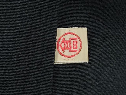 平和屋着物●創業460年・千總　黒留袖　駒刺繍　陶器花文　金彩　高島屋扱い　正絹　逸品　CABH3621th
