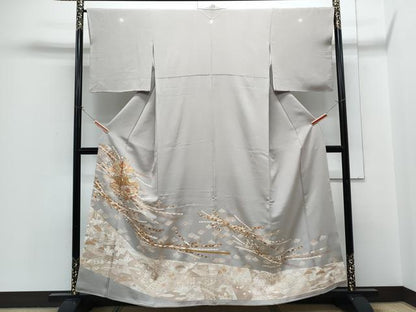 平和屋着物●銀座きしや　色留袖　文箱熨斗花文　金彩　正絹　逸品　CABH3622th