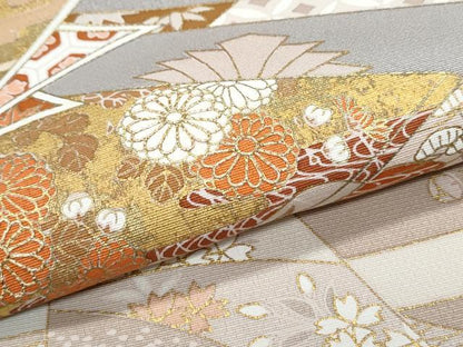 平和屋着物●銀座きしや　色留袖　文箱熨斗花文　金彩　正絹　逸品　CABH3622th