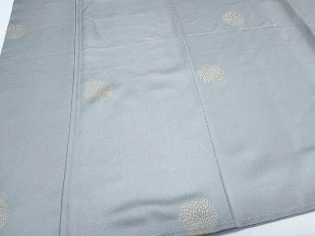 平和屋着物●上質な小紋　菊　金彩　反端付き　正絹　逸品　CABH3623th