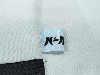 平和屋着物●伝統工芸士　白川貞夫作　お召　本しぼ絣　柿渋染め　矢羽根文　証紙付き　正絹　逸品　CABH3628th