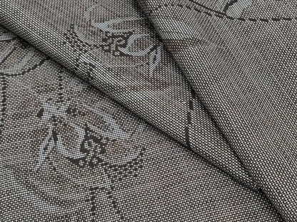 平和屋着物●本場大島紬　9マルキ　草花文　正絹　逸品　未使用　CABH3630th