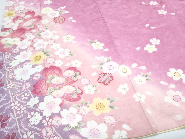 平和屋着物●豪華振袖　舞花文　金彩　正絹　逸品　CABH3631th