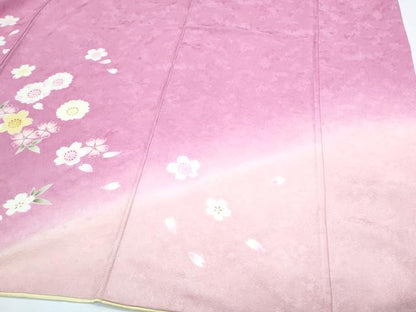 平和屋着物●豪華振袖　舞花文　金彩　正絹　逸品　CABH3631th