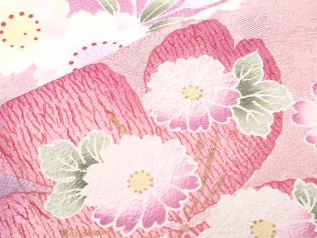 平和屋着物●豪華振袖　舞花文　金彩　正絹　逸品　CABH3631th