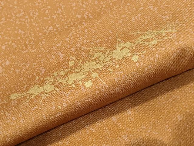 平和屋着物●訪問着　本場染大島紬　雲重ね文　金彩　正絹　逸品　CABH3635th