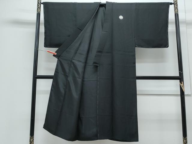 平和屋着物●男性　黒紋付　正絹　逸品　未使用　CABH3640th