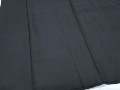 平和屋着物●男性　黒紋付　羽織セット　正絹　逸品　CABH3642th