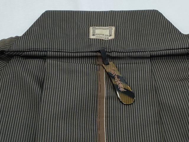 平和屋着物■男性　行灯袴　縞　正絹　逸品　CABH3649th