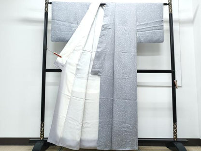 平和屋着物■上質な小紋　草葉文　正絹　逸品　CABH3656th