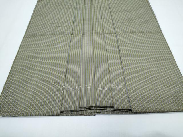 平和屋着物●男性　行灯袴　縞　正絹　逸品　未使用　CABH3666th