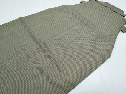 平和屋着物●男性　行灯袴　縞　正絹　逸品　未使用　CABH3666th