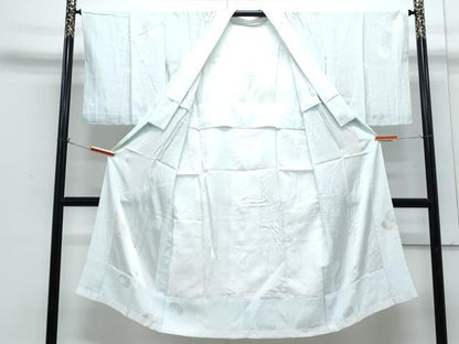 平和屋着物●長襦袢　無双仕立て　蛍暈し　万寿菊地紋　半衿刺繍　正絹　逸品　未使用　CABH3667th