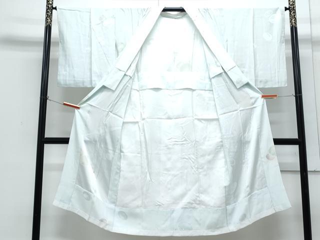 平和屋着物●長襦袢　無双仕立て　蛍暈し　万寿菊地紋　半衿刺繍　正絹　逸品　未使用　CABH3667th